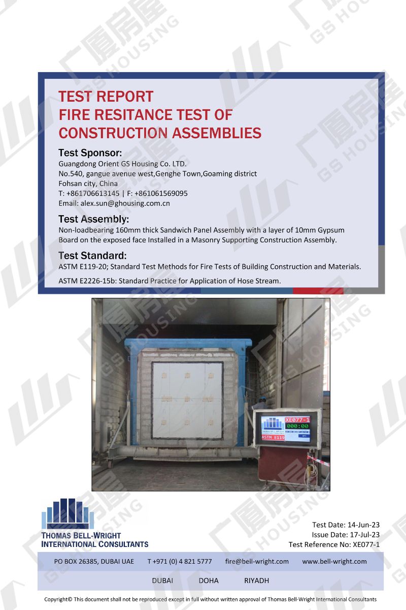 Thomas Bell-Wright-Fire rated test report for wall -GS Housing(1)_00
