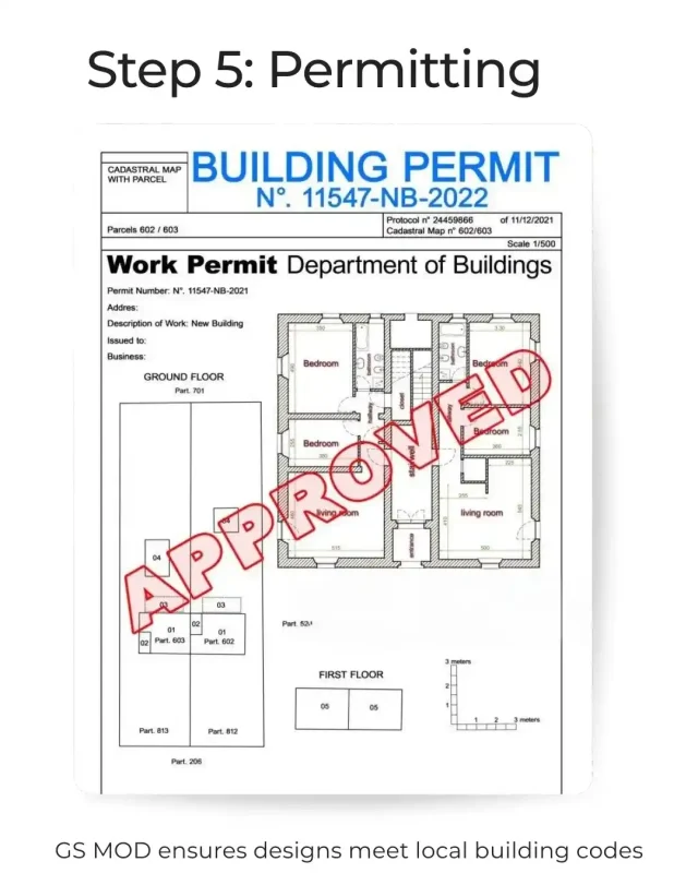Modular building permitting process by GSMOD