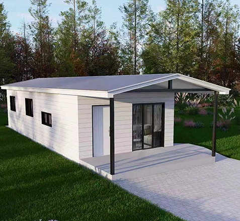 Sydney modular granny flat exterior with modern single-storey design, outdoor deck and compact residential layout