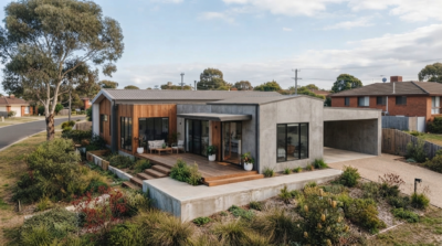 Permanent volumetric modular home on an Australian residential site