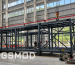 Heavy-steel volumetric module frame being manufactured inside the GSMOD factory